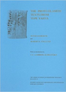 The Proto-Elamite Texts from Tepe Yahya book cover