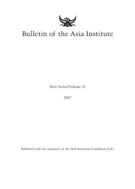 Persia Beyond Oxus: Bulletin of the Asia Institute 21 book cover